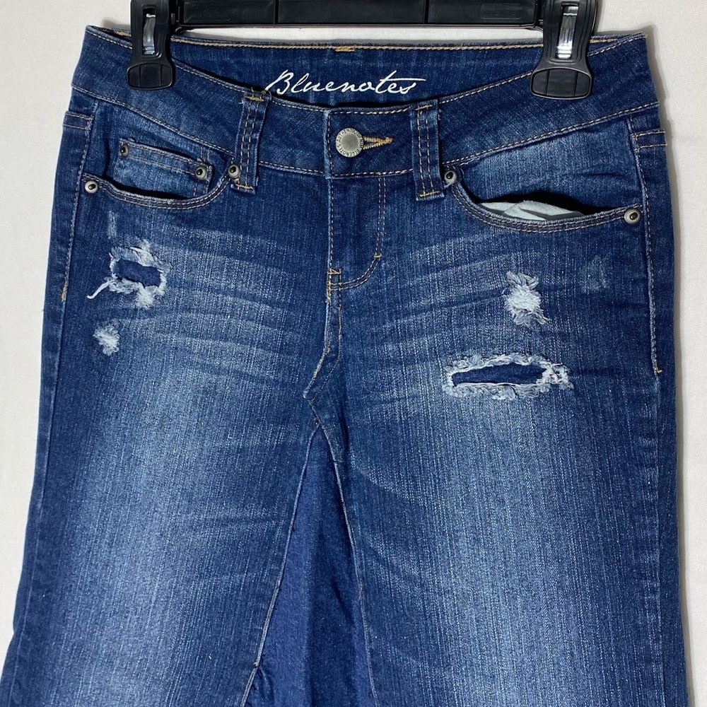 Vintage Y2K Upcycled Bluenotes Jeans Midi Skirt 6 Western Festival Stampede - Picture 6 of 12